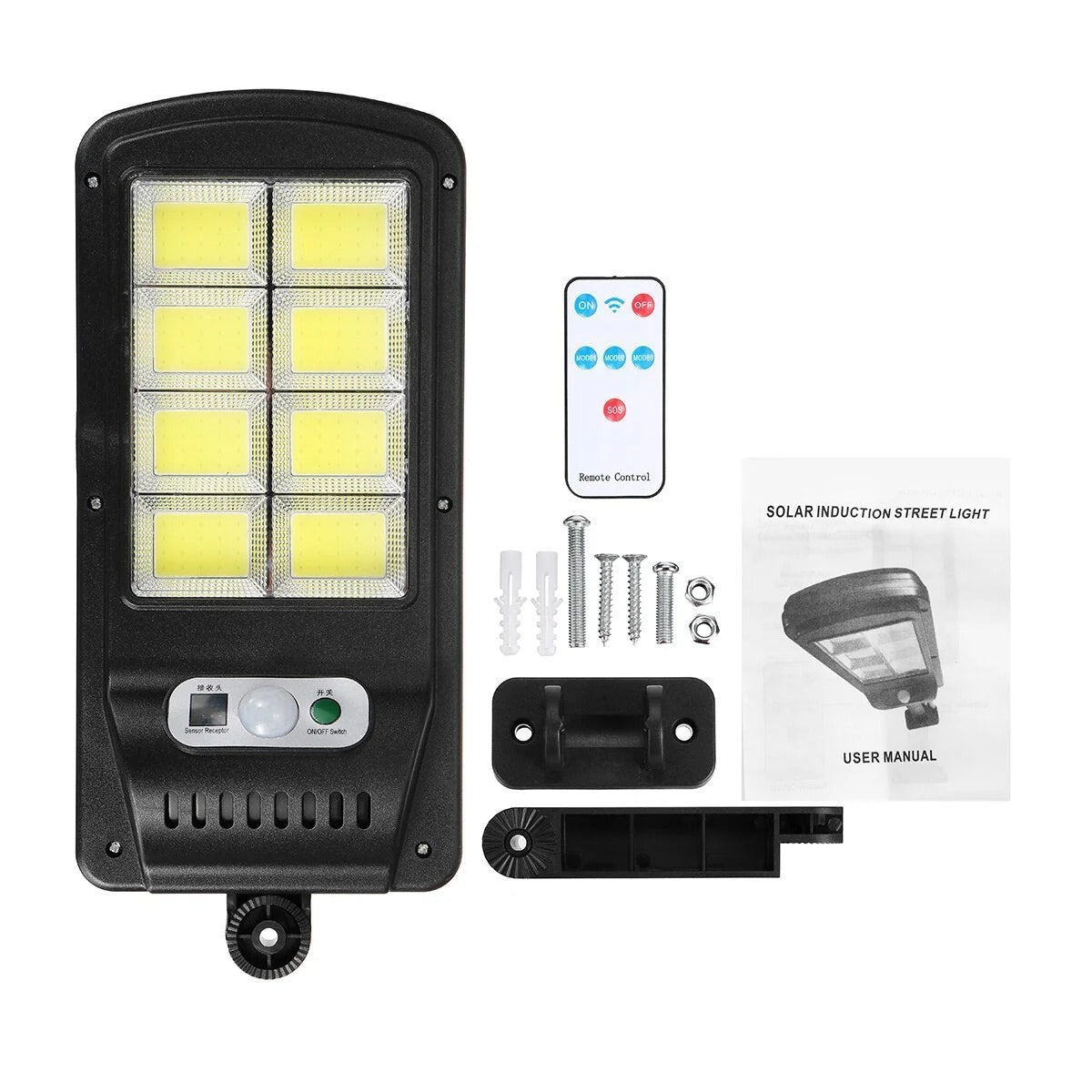 Set 2 Lampi Solare, Jortan, 100W, 160 LED COB, Senzor Miscare - PromotiiZilnice