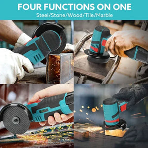 Mini Polizor unghiular portabil cu 2 acumulatori si 2 discuri, 48V, 500W - PromotiiZilnice