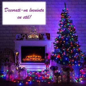 Instalatie De Craciun, 100 m, 480 LED -uri, Jocuri de Lumini, Pentru Exterior/Interior - PromotiiZilnice