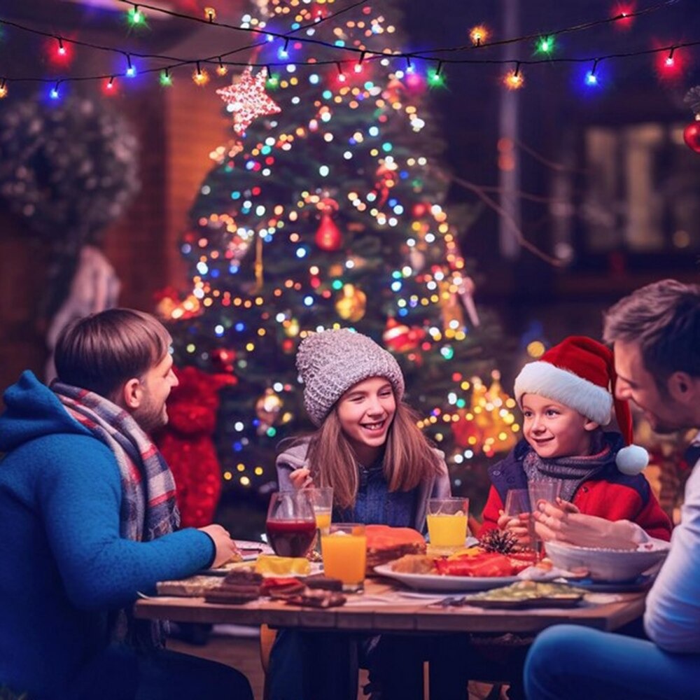 Instalatie De Craciun, 100 m, 480 LED -uri, Jocuri de Lumini, Pentru Exterior/Interior - PromotiiZilnice