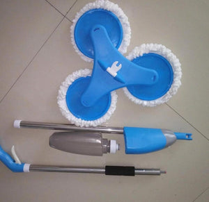Mop Spray Triplu 600 ml, Microfibra Reutilizabila si Capete Rotative PromotiiZilnice