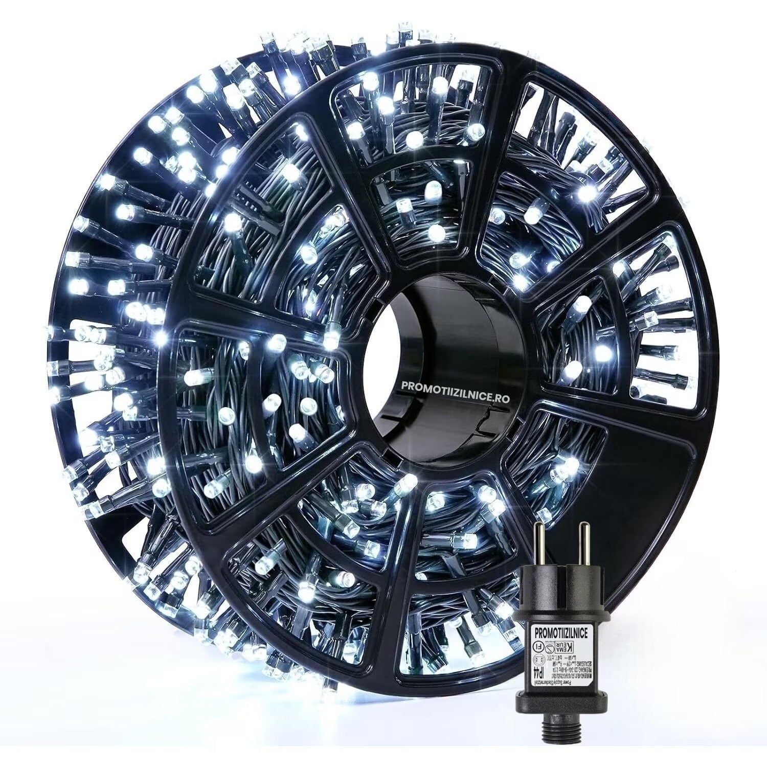 Instalatie De Craciun, 100 m, 480 LED -uri, Jocuri de Lumini, Pentru Exterior/Interior - PromotiiZilnice