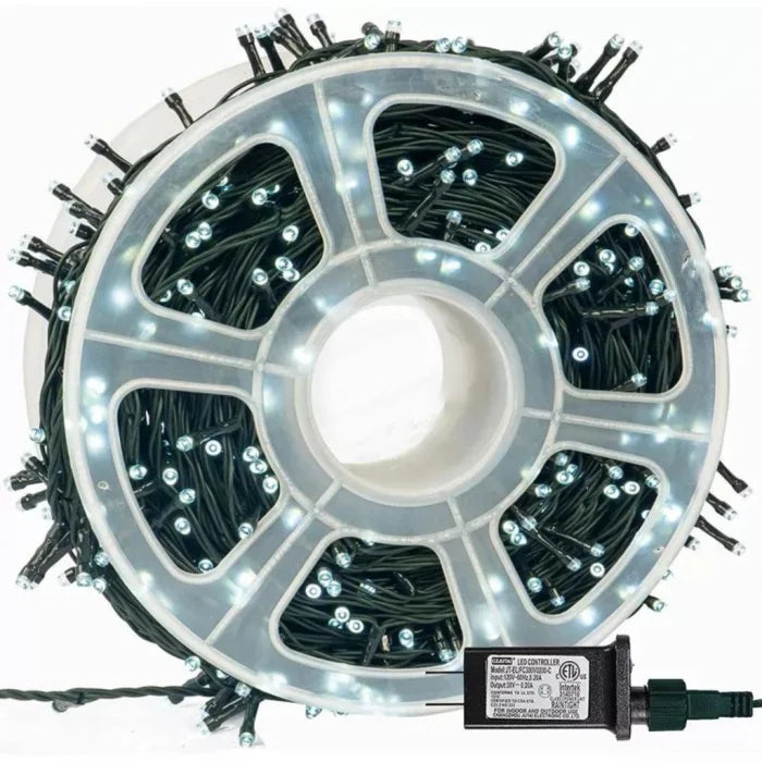 Set 2 x Instalatie Liniara Rola 50 m, Interior/Exterior , 300 LED-uri, Alb Rece, Albastru PromotiiZilnice