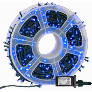Set 2 x Instalatie Liniara Rola 50 m, Interior/Exterior , 300 LED-uri, Alb Rece, Albastru PromotiiZilnice