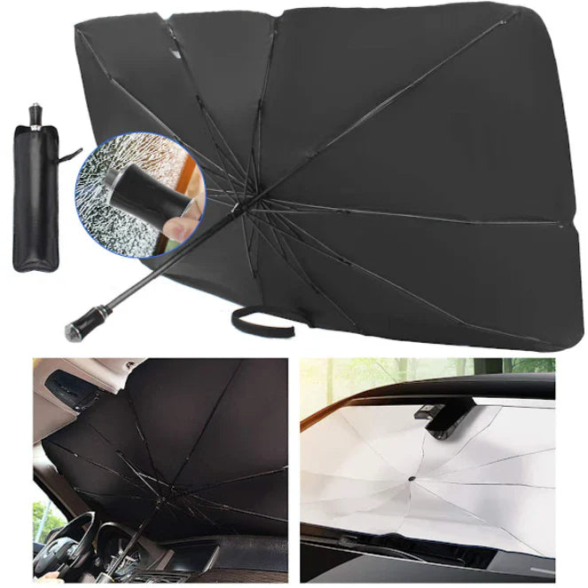 Parasolar Auto Pliabil, Dimensiune 79 x 130 cm, Protecție Completă pentru Parbriz PromotiiZilnice