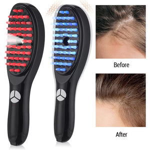 Perie de par electrica cu atomizare ioni negativi, masaj al scalpului, difuzor de ulei de ingrijire PromotiiZilnice