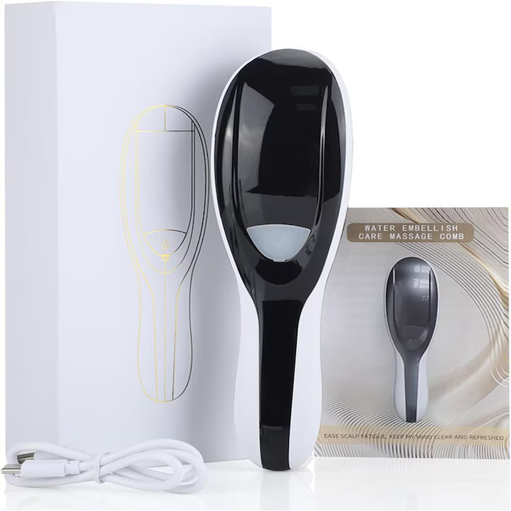 Perie de par electrica cu atomizare ioni negativi, masaj al scalpului, difuzor de ulei de ingrijire PromotiiZilnice