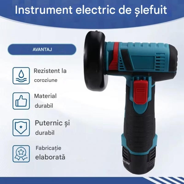 Set portabil 2 în 1: Mașină de găurit de 48 V și polizor unghiular de 10.000 RPM cu baterii, discuri de tăiere și accesorii - PromotiiZilnice