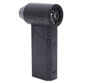 Suflanta aer portabila, indicator baterie, turbo fan, 130000 RPM, 4 trepte de putere, baterie 5000 mAh, negru cu 2 acumulatori PromotiiZilnice